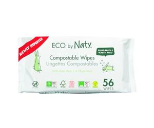 Eco by Naty Lingettes sensibles à l'aloe vera 56 pièces