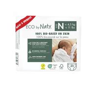 Eco by Naty , Taille 0, 100 couches, -4.5kg, Soit UN MOIS dutilisation. Couche écologique fabriquée à partir de