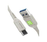 Eco - Câble USB - 4 broches (pas de 762 mm) (M) pour 24 pin USB-C (M) - USB 2.0 - 1 m - biodégradable - blanc