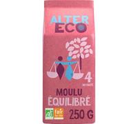 ECO - Café Moulu bio Équilibré ALTER | Saveurs onctueuses et gourmandes | Idéal pour un moment de détente | Le sachet de 250g | LOT DE 3