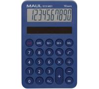 Eco Calculatrice Md 1 Calculatrice Solaire Avec 10 Chiffres Et 5 Fonctions Calculatrice En 60% Plastique Recyclé Calculatrice De Bureau Blauer Engel/Uz116 Bleu[Z565]