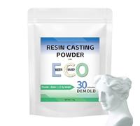 Eco Casting Powder White - Poudre de fonte de résine | Mélange de plâtre activé par l'eau, 1000 g de composé de fonte écologique, mélange de plâtre à séchage rapide, artisanat de décoration