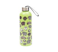 Eco Chic Bouteille thermique réutilisable | Bouteille de voyage isotherme en acier inoxydable avec couvercle anti-fuite | Utilisable pour boissons chaudes et froides (Mouton mignon Vert)
