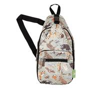 ECO CHIC Sac à bandoulière pliable léger Sac à dos bandoulière résistant à l'eau (Des bois Olive)