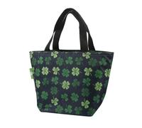 ECO CHIC Sac à déjeuner isotherme pliable léger et résistant à l'eau (trèfle noir)