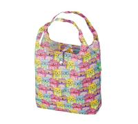 ECO CHIC Sac de courses réutilisable Cabas pliable Tote bag résistant à l'eau (Chats avec lunettes Multicolore)