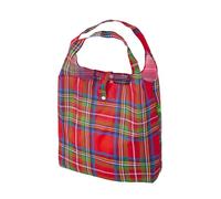 ECO CHIC Sac de courses réutilisable Cabas pliable Tote bag résistant à l'eau (Tartan)