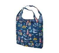 ECO CHIC Sac fourre-tout léger pliable réutilisable résistant à l'eau, Bleu marine, 5061017930976