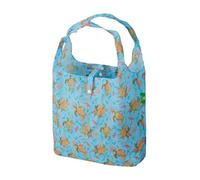 ECO CHIC Sacs d'épicerie pliables réutilisables - Sac de courses léger, recy t réutilisable - Fourre-tout emballable imperméable, Taille unique