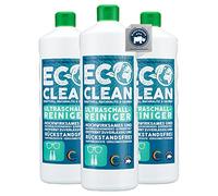 Eco Clean® Concentré nettoyant ultrason (ensemble de 3x1 litres) - concentré très efficace et doux pour les appareils de nettoyage à ultrasons.