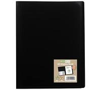 eco-eco A5 100% Recyclé 20 Couleur Noir Pocket Flexicover Affichage du Livre eco015