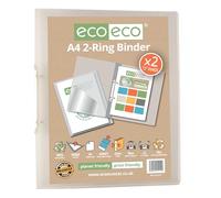 Eco-eco Classeur de présentation transparent à 2 anneaux 95% recyclé Dos 22 mm
