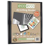 eco-eco Eco087 Classeur à anneaux format A3 95% recyclé 4D portrait