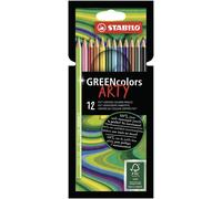 Eco-Friendly Colouring Pencil - STABILO GREENcolors - ARTY - Pack of 12 - Assort