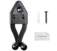 Eco-Fused 1x Support mural vertical pour épée - Accroche murale pour affichage de dague - Support multifonction réglable - Râtelier mural en acier inoxydable pour hache, dagues, couteaux (Noir)