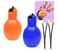 Eco-Fused 2X sifflets à Pression Manuelle - Comprend 2 Longes - intérieur, extérieur, Maison, école - Sports, Camping, Marche, randonnée, Trousse de Survie- arbitres, entraîneurs, Enseignants