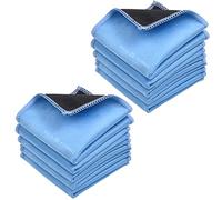 Eco-Fused Chiffons de Nettoyage en Microfibre - Paquet de 10 - Chiffons de Nettoyage Double Face - Chiffon en Microfibre et Daim pour Smartphones, téléviseurs LCD, Tablet, écrans Ordinateurs