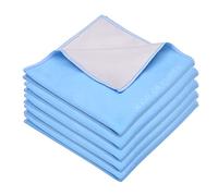 Eco-Fused Chiffons de Nettoyage en Microfibre XL surdimensionnés - Lot de 5-12 x 12 Pouces - Nettoyage Double Face - Tissu en Microfibre et en Daim pour Smartphones, téléviseurs LCD, tablettes