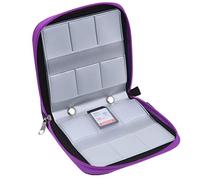 Eco-Fused Étui pour des Cartes mémoire - Convient jusqu'à 44x SD, SDHC, Micro SD, Mini SD et 4X CF - Titulaire avec 44 emplacements (8 Pages) - pour Le Stockage et Le Voyage