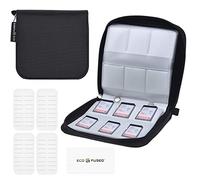 Eco-Fused Étui pour des Cartes mémoire - Convient jusqu'à 44x SD, SDHC, Micro SD, Mini SD et 4X CF - Titulaire avec 44 emplacements (8 Pages) - pour Le Stockage et Le Voyage