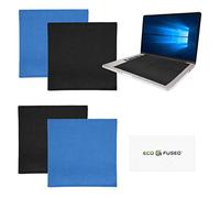 Eco-Fused Grands Chiffons de Nettoyage en Microfibre - 4 Paquet - 40 x 40cm - Parfait pour Les téléviseurs Grand écran, Les Grands écrans d'ordinateur - Également pour Le Nettoyage des Lunettes