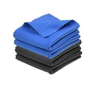 Eco-Fused Lot de 4 grands chiffons de nettoyage en microfibre - 46 x 46 cm - Parfait pour les téléviseurs à écran large, les grands écrans d'ordinateur - Convient également pour nettoyer les lunettes,