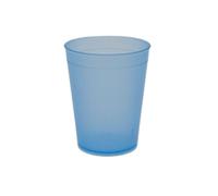 éco gobelets - Gobelet Réutilisable, Économique, Recyclable - Verre en Plastique Rigide Polypropylène sans BPA - Passe au Lave-Vaisselle - Bleu - 10cl x50