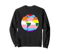 Eco LGBTQ+ activiste Vert Militant pour Le Climat Drapeau Sweatshirt
