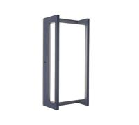 Eco Light Qubo Applique murale d'extérieur LED en aluminium anthracite Applique murale 18 W 1100 lm 3000 K Applique murale carrée résistante aux intempéries Lampe d'extérieur moderne
