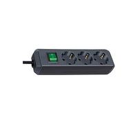 Eco-Line - Coupe-circuit - connecteurs de sortie : 3 - 5 m cordon - noir