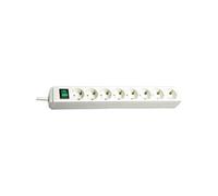 Eco-Line - Coupe-circuit - connecteurs de sortie : 8 - 3 m cordon - blanc