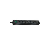 Eco-Line - Coupe-circuit - connecteurs de sortie : 8 - 3 m cordon - noir