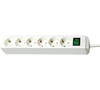 Eco-Line Euro 6 Multiprise, 3 M, Blanc - BRENNENSTUHL