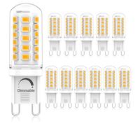 Eco.Luma Ampoule G9 LED Dimmable - 4W Equivalent 33W 40W G9 Halogène, 400LM, Mini Lampe, Blanc Chaud 3000K, Sans Scintillement, AC220-240V, Lot de 5