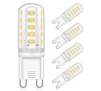 Eco.Luma Ampoule LED G9 5W Équivalent Halogène 40W Blanc Naturel 4000K, AC220-240V Lampe LED G9, Ampoule LED Non Dimmable Pas de Scintillement Ampoule LED G9 Lampe, Angle de Faisceau 360 °, Lot de 4