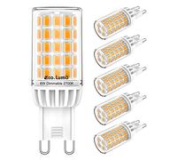 Eco.Luma Ampoules LED G9 Dimmable Blanc Chaud 2700K, 6W Remplacement 50W 60W Halogènes, Pas de Scintillement Angle de Faisceau 360° LED G9, AC 220-240V, Paquet de 5