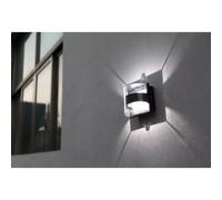 Éco-Lumière LED Applique Murale Anthracite Delta Up & Down IP44 6W Blanc Chaud