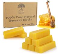 Eco Lux 100% Pure Natural Beeswax Blocks 180g (Pack Of 8)