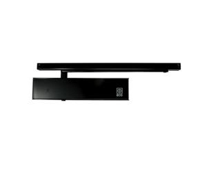 ECO Newton TS-31 GS-B Ferme-porte avec rail coulissant - Force de fermeture EN 1-3 - Plaque de montage incluse - Ferme-porte supérieur RAL 9005 noir profond - Pour portes intérieures et extérieures