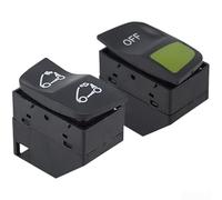 ECO Off Bouton d'interrupteur supérieur convertible pour Smart Fortwo 451 (2008-2014) | Construction en plastique ABS et métal | Remplacement direct | Lot de 2 | Contrôle intérieur automobile