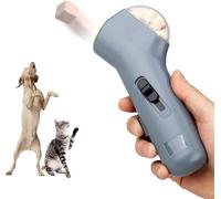 ECO PET SUPPLY Lanceur de friandises pour animaux de compagnie, gris, lanceur automatique de nourriture avec boîte de rangement, dispositif de dressage pour chiens, 17 x 4,6 cm