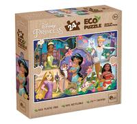 Lisciani - Puzzle Disney Princesses - Puzzle 24 Pièces Double Face pour Enfants dès 3 Ans - Verso À colorier - Format 25x35 cm - 100% Recyclable - Jeu Educatif et Créatif - Idée Cadeau Anniversaire