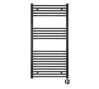 Eco Radiateur - Sèche-serviette électrique - Radiateur salle de bain programmable - Porte serviette avec minuterie - Chauffage pour salle de bain - Fabriqué en Allemagne (1175HX600L, Chrome)