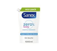 Eco Recharge Gel Douche Hydratant Sanex Zéro 0% Essential Famille - 1L