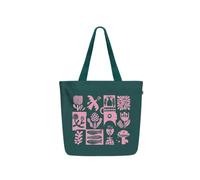 Eco Right Aesthetic Canvas Tote Bag for Women - Large, Reusable, Zippered Tote Bag with Inner Pocket, Perfect for School, Shopping, Work, Beach, Cute & Eco-Friendly Gift for Girls, Teachers, Mothers