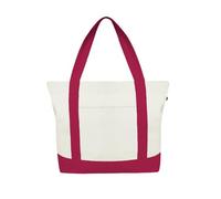 Eco Right Canvas Tote Bag for Women with Zip & Inner Pocket, 100% Organic Cotton Tote Bags for Men, Shopping, Beach