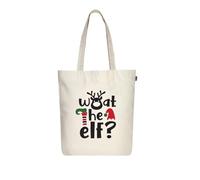 Eco Right Sacs fourre-tout esthétiques en toile pour femme, sac fourre-tout réutilisable avec fermeture éclair, idéal pour les courses, le shopping, les voyages et une utilisation quotidienne, Elfish