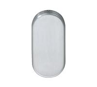 Eco Rosace aveugle BL (cache aveugle), 70 x 33 x 7 mm, vissée cachée, rosace de protection, en acier inoxydable, petite