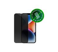Eco-shield - Protection d'écran pour téléphone portable - avec filtre de confidentialité - couleur de cadre noir - pour Apple iPhone 13, 13 Pro, 14,