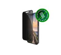 Eco-shield - Protection d'écran pour téléphone portable - film - avec filtre de confidentialité - couleur de cadre noir - pour Apple iPhone 16